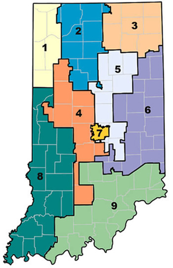 Indiana proposed redistricting maps released